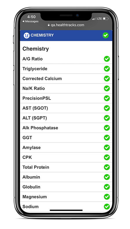 iPhoneX Healthtracks App